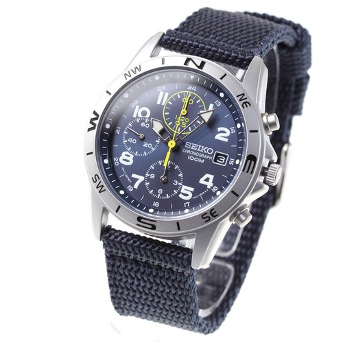 Seiko chronograph snd379r - seiko, blue