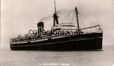 1951 Shaw Savill Line ocean liner SS New Australia Real photo Postcard