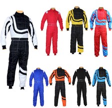 Adult Karting Race Rally suits overall Poly cotton One Piece Karting Suit New 