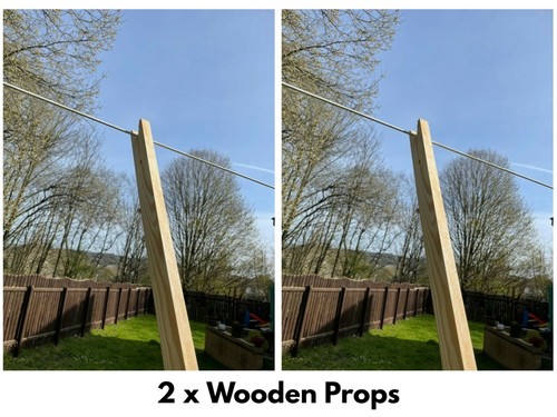 Wooden extendable washing - 2,