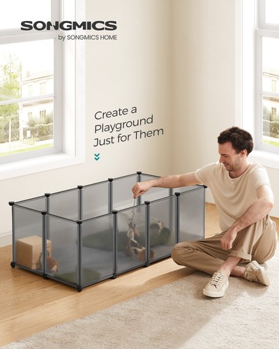 Songmics pet playpen with - songmics,