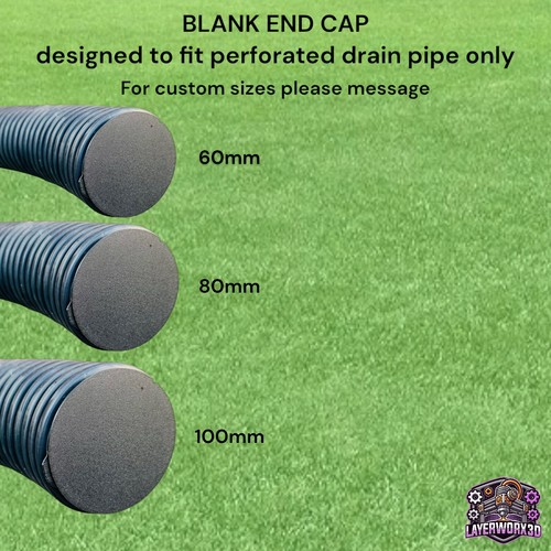 Blank end cap for 100mm - end,