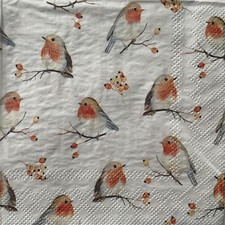 2 x cocktail paper napkins for