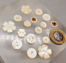 16 Vintage Carved & Shaped