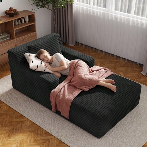 Corduroy armchair wide deep - wide,