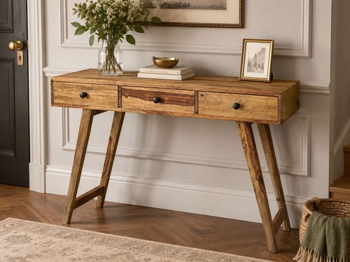 Oker sheesham console table - sheesham,
