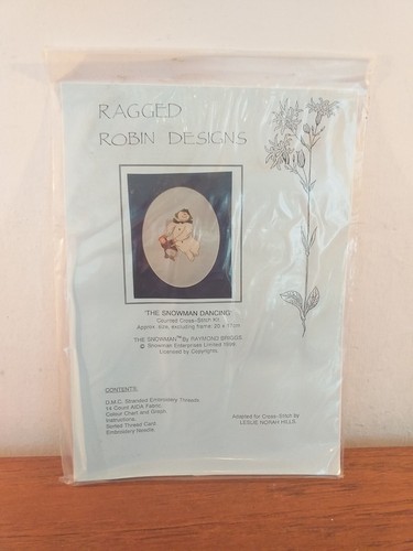 The snowman cross stitch kit - the,