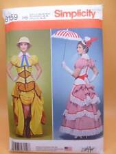 UNCUT SIMPLICITY 8159 MISSES' SZ 6-14 VICTORIAN CORSET COSTUME SEWING PATTERN