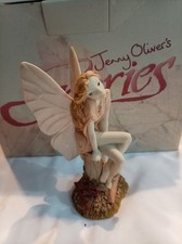 Vintage 90s Jenny Oliver's Faeries - Rosecheek (Boxed) Fairy Figure Collectable 