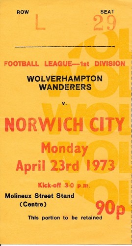 Ticket wolves norwich city - wolves, v