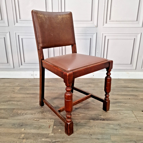 Antique oak dining chair - antique,