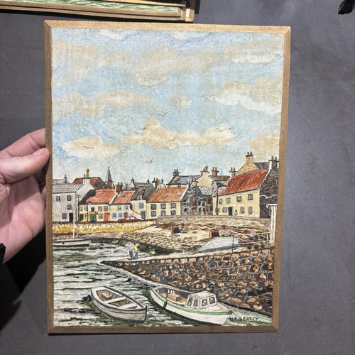 Vintage painting oil board - painting,