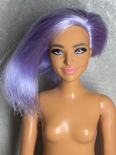 Barbie doll purple hair - barbie,