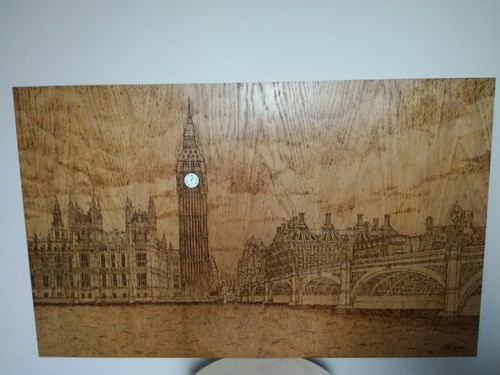 Wood burned london palace - palace, of