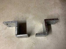 Bracket Heavy Duty Galvanised BOLT DOWN  Z bracket. X 2