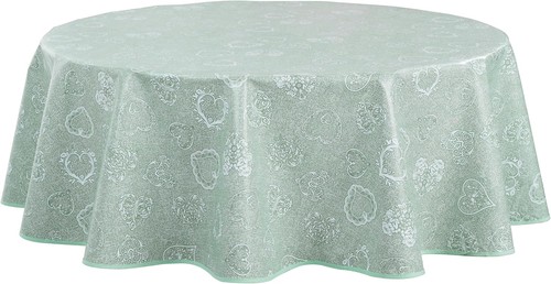 Round oilcloth pvc - pvc, clean
