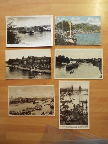 Old thames river postcards - old,
