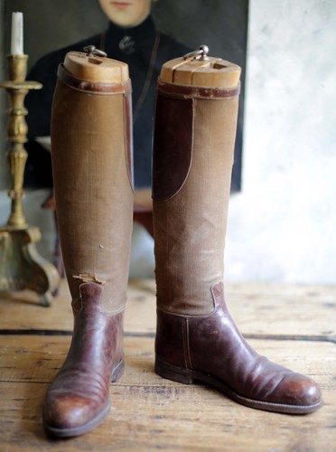 Antique french leather - french, &