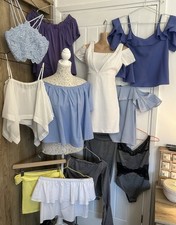 Job Lot of 12 Gorgeous Tops All Small Uk8 Or 6uk Zara Missguided M&S Topshop