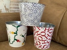 Emma Bridgewater/M&S Flower Shop X3 Large Plant Pots.ho Ho Ho, Fairy Lights