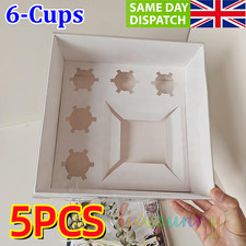 5PCS Clear-Lid Bento Cake & Cupcake Boxes with Window Cupcake Case Wedding Party