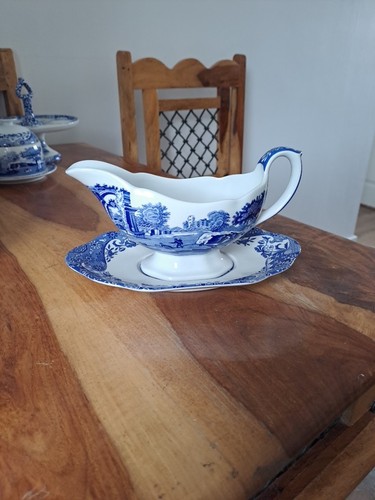 Vintage spode blue italian - blue,