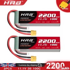 2x HRB 2200mAh 3S 11.1V 100C