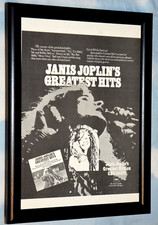 JANIS JOPLIN Framed A4 1973 greatest hits ALBUM original RARE art poster