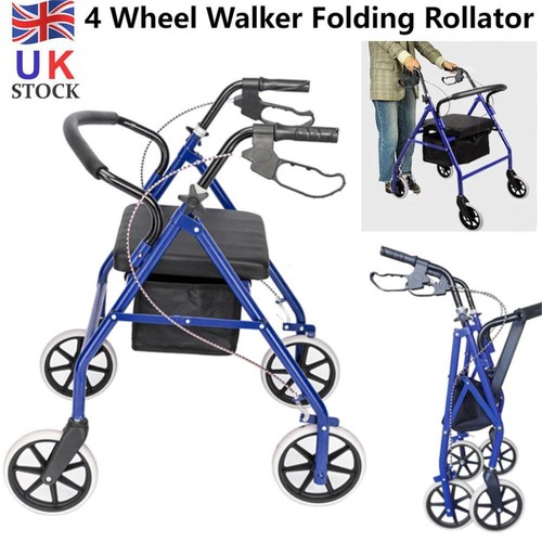 Blue wheel mobility walker - blue,