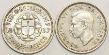 1937 to 1944 George VI Silver