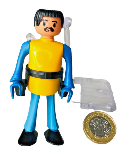 Action figure toy yellow man - action,