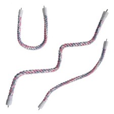 Pet Bird Bite Toys Parrot Color Cotton Rope Toys Elastic Parrot Climbing Toys