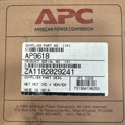 Apc ups management - apc, card