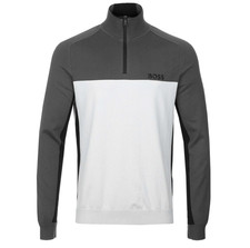 BOSS Jumper Mens Grey Quarter