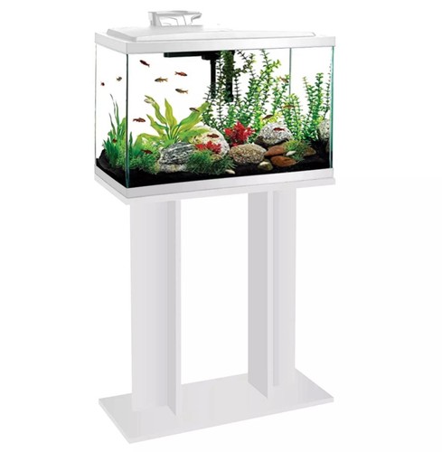 White aquarium stand - white,