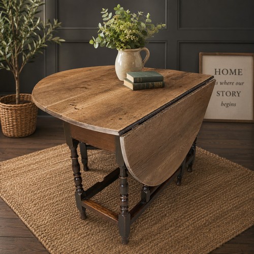 Antique gate leg dining - dining, table