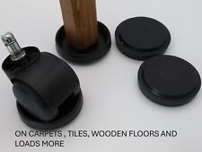 CASTOR CUPS LARGE BLACK RIGID