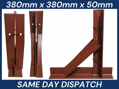 Pair gallows brackets wall - of,