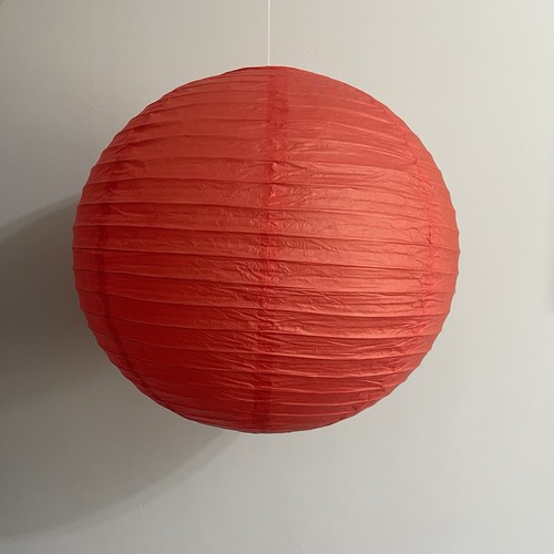 Red paper lantern - red,