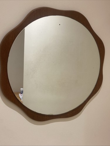Wooden mirror solid vintage - wooden,