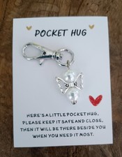 Pocket Hug Angel Key/Bag Charm, Gift, Thoughtful
