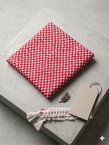 Jordanian red shemagh keffiyeh - red,