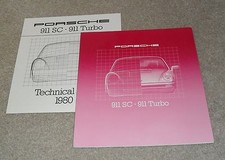 Porsche 911 Brochure 1979-1980 - 911 SC 3.0 & 911 Turbo 3.3 UK Market With Specs
