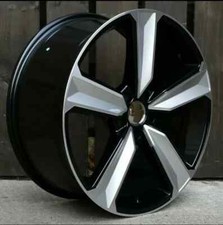Audi TT A3 A4 Vw Golf Caddy x4 18" RS4 2019 Style Alloys 8J Et40 Black MF