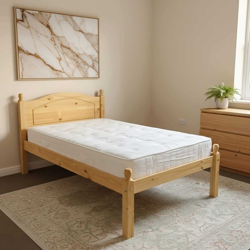Wooden pine bed veresi - pine, 3ft
