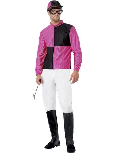 Horse jockey black pink - jockey, &