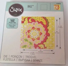 Sizzix Square 4in Finished Bigz Quilting Die. 659838. (4.5in unfinished) VGC 