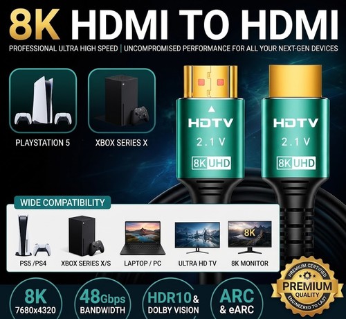 Hdmi cable ultra - cable, 2.1