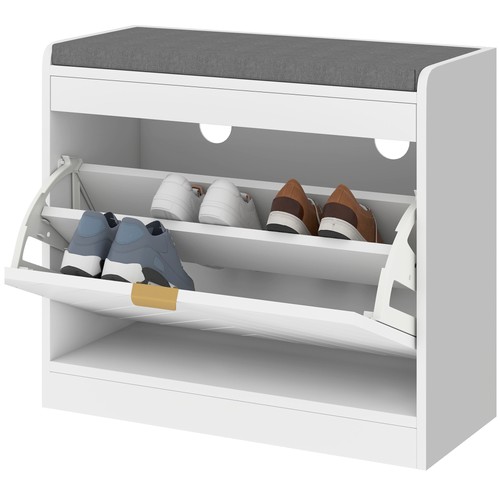 Homcom shoe bench - bench, flip