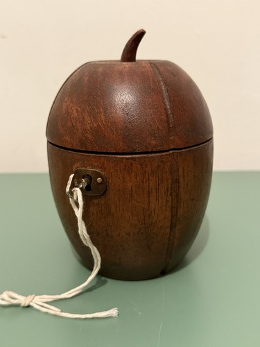 Antique wooden melon shaped - antique,